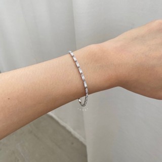 [พร้อมส่ง] กำไลข้อมือ Diamond train bracelet 🔆มีบริการห่อของขวัญฟรี