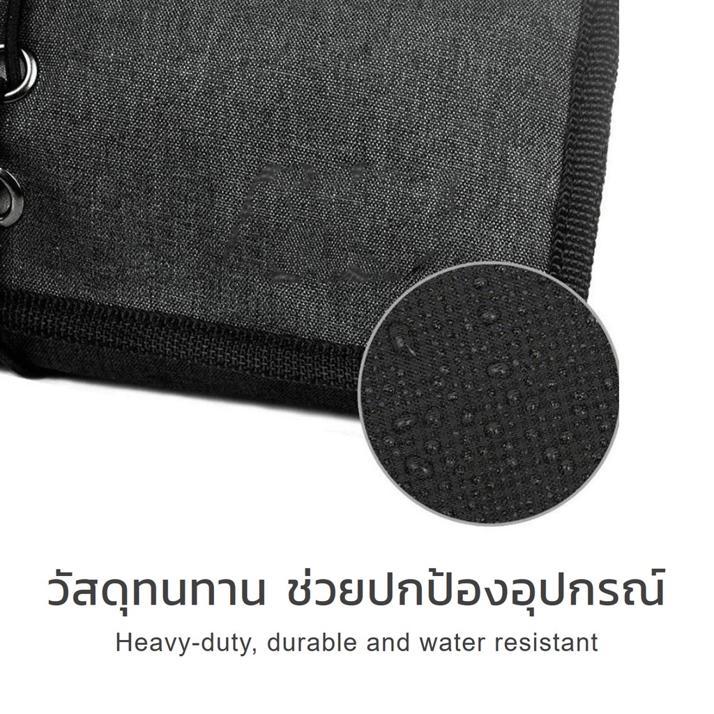 【พร้อมส่ง】กระเป๋าจัดระเบียบอุปกรณ์มือถือ เคสแบตสำรอง กระเป๋าเก็บPower bank สายชาร์จ USB หูฟัง