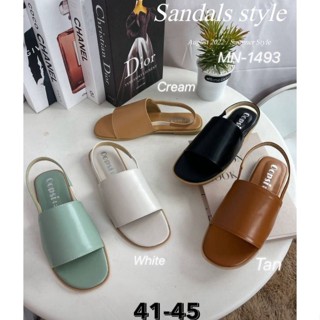 👠sz.41-45 รองเท้ารัดข้อเท้า (ไม่มีส้น)