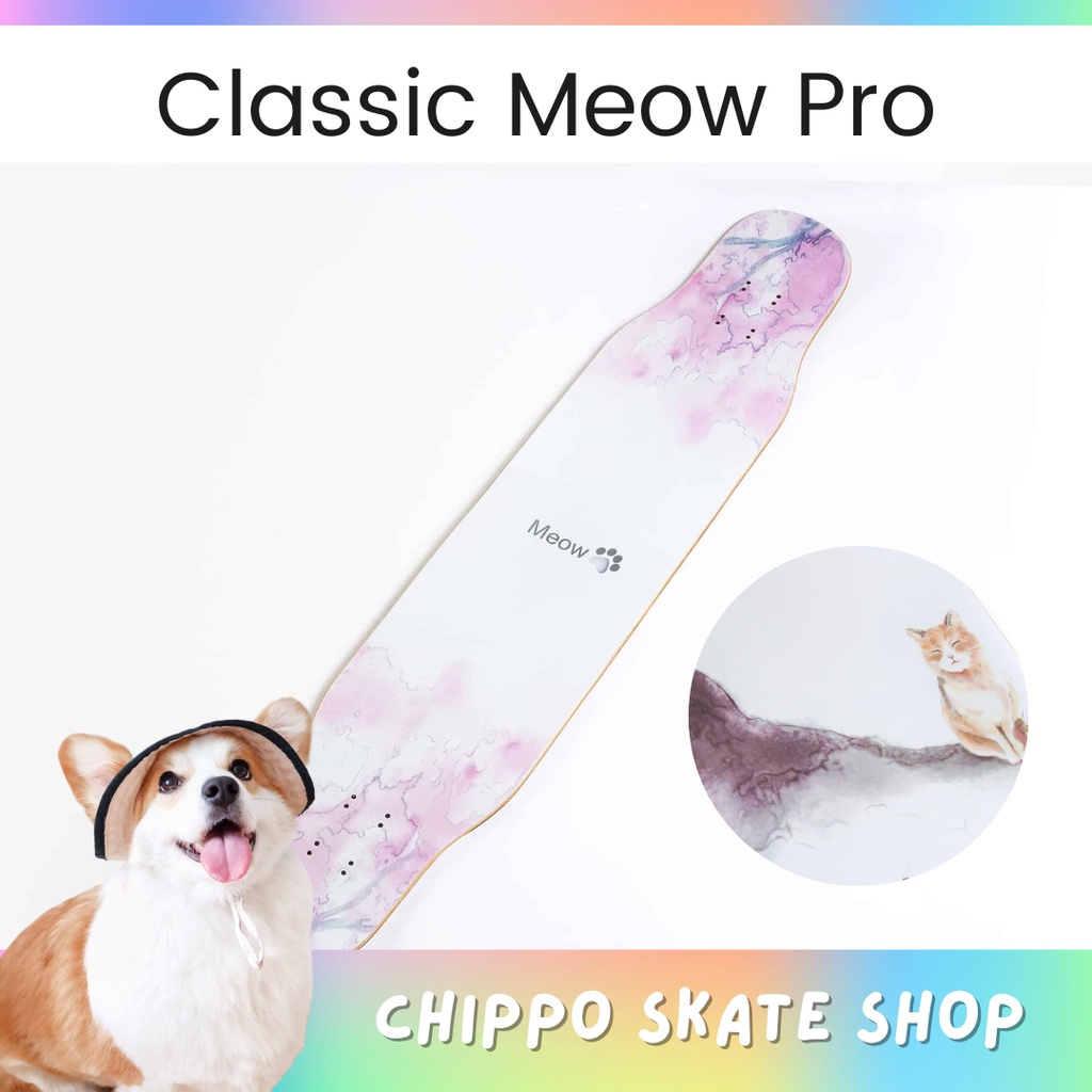 🔥ลองบอร์ด Rebirth Longboard Classic Meow Pro พร้อมส่ง พร้อมเล่น ประกอบฟรี Dancing Freestyle Longboar