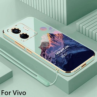 เคส Vivo Y02 Y02S Y20 Y12s Y22S Y22 Y51 Y31 Y35 Y76 5G Personalized and creative San Francisco electroplating soft phone case