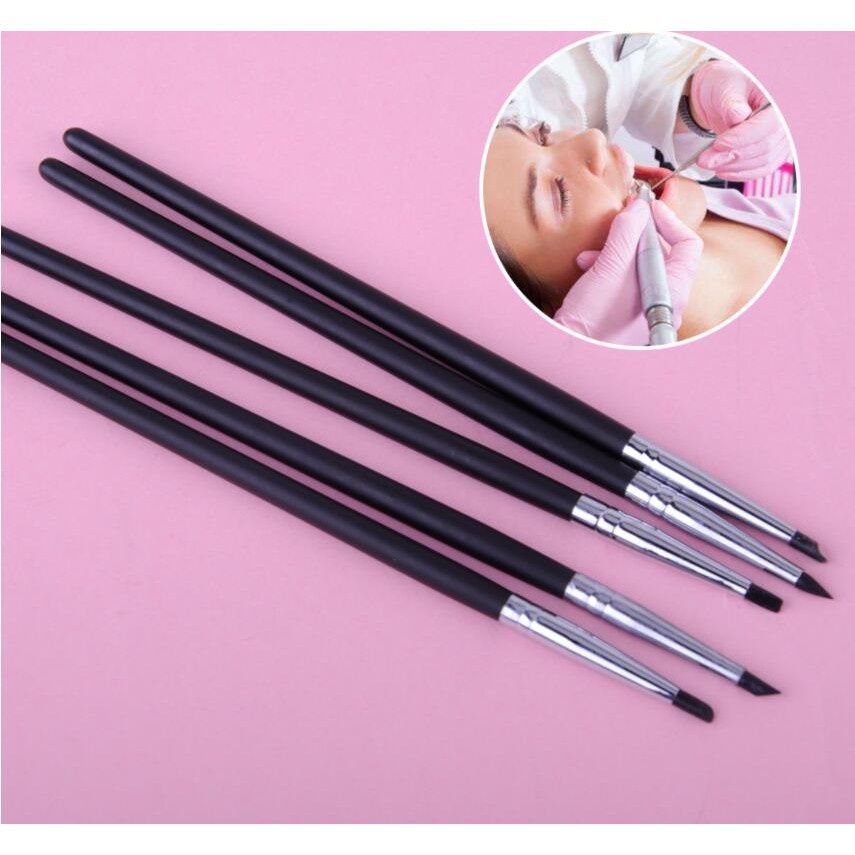 5ชิ้นทันตกรรมสร้างซิลิโคนฟันเครื่องมือทันตกรรมเรซิ่นแปรงปากกาสําหรับกาวคอมโพสิตซีเมนต์พอร์ซเลนฟันเครื่องมือสุขอนามัยในช่องปาก