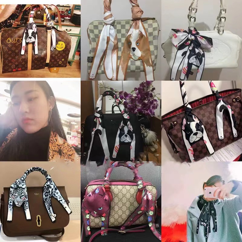 ผ้าพันคอ ผ้าเรยอน ลายสัตว์ ขนาด 47 นิ้ว x 4.3 นิ้ว แฟชั่น สําหรับผู้หญิง 1 ชิ้น WJ1105 - รูปที่ 7