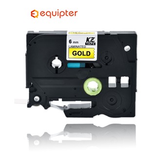 6mm Black on gold Tze811 Compatible Brother p-touch printers tze-811 tz811 tz-811 tz tze 811 label tape ribbon for ptouc