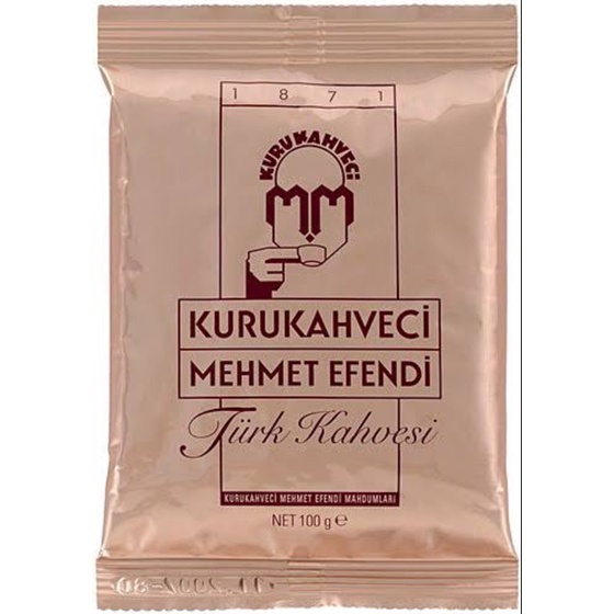 กาแฟตุรกี Turkish coffee แบรนด์ metmet efendi ขนาด 100g 250g