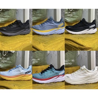 รองเท้าผ้าใบผู้ชาย HOKA BONDI 8 รองเท้าผ้าใบรุ่นสินค้าถ่ายรูปจากสินค้าจริงค่ะมีของพร้อมส่งรองเท้ากีฬา