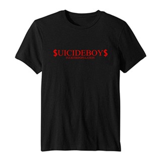 เสื้อผ้าผชLsmtx1 ใหม่ เสื้อยืดผ้าฝ้าย พิมพ์ลาย Suicideboys thepopulation Ftp1 Koszulka G59 พลัสไซซ์ สําหรับผู้ชายS-5XL