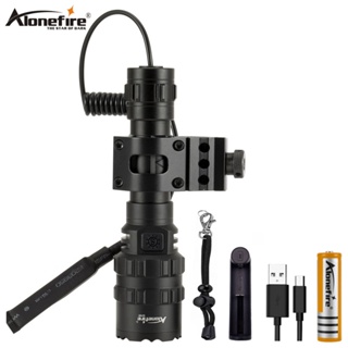 Alonefire G100 CREE XM-L2 ไฟฉาย LED สว่างมาก 5 โหมด พร้อมแบตเตอรี่ สําหรับตั้งแคมป์กลางแจ้ง