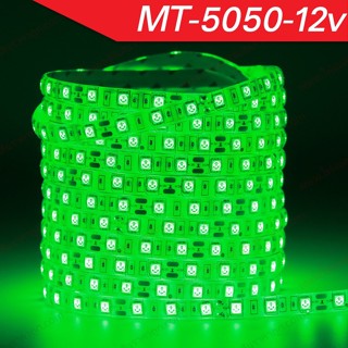 NOV ไฟ LED เส้น 5050 (กันน้ำ) สีเขียว Green 5เมตร 60led/m