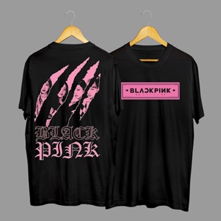 เสื้อยืด พรีเมี่ยม ลาย Distro Motif Jisoo Lisa Jennie Rose สีดํา สีชมพู