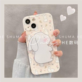 เคสโทรศัพท์มือถือ ลายการ์ตูนกระต่าย พร้อมขาตั้ง สําหรับ Apple Iphone 14promax 13 plus 11 12 xs