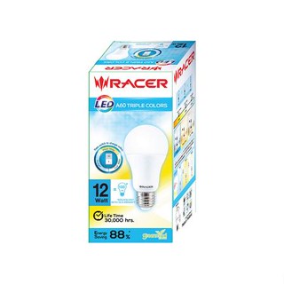 หลอด LED RACER BULB A60 12 วัตต์ TRIPLE COLOR E27