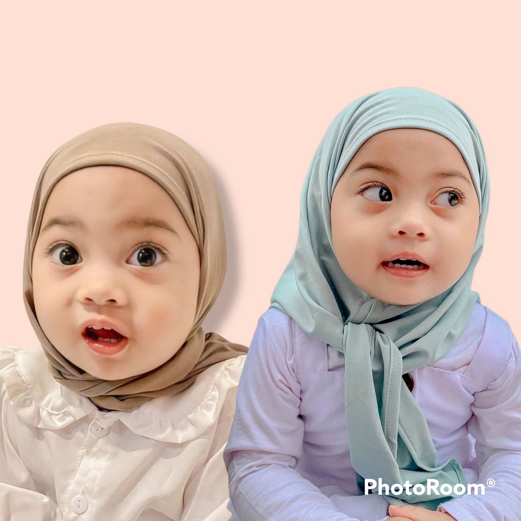 Sunda Warni - Camelia Jersey Childrens instant Pashmina Hijab - Childrens Hijab -/ ผ้าคลุมศีรษะ Khimar Bergo ทันทีสบาย / Kenan host- Urwah Al Bariqi