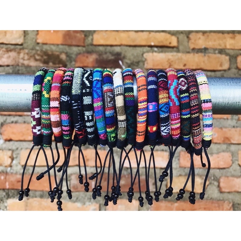 [ซื้อ 10 แถม 1] ETHNIC INDIAN LOMBOK UNIQUE ETHNIC WOVEN BRACELET