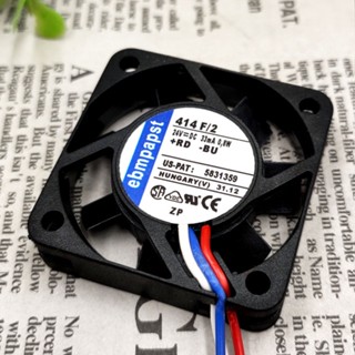 Sz GERMANY 414F 2 4 ซม. 24V 0.8W 4010 แกนหมุนระบายความร้อน