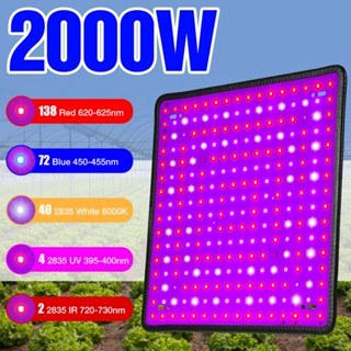 1000W Full Spectrum หลอดไฟ Led Growlight Quantum ไฟพืชเติบโต Hydroponic Plant Grow Light 220V เรือนกระจกในร่มเมล็ดดอกไม้โคมไฟ