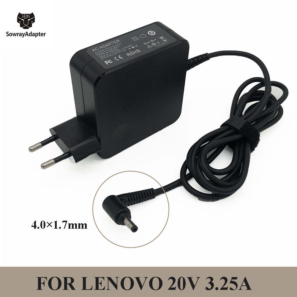 20V 3.25A 65W 4.0*1.7mm For Lenovo laptop charger adapter IdeaPad 310 110 100s 100-15 B50-10 YOGA 710 510-14ISK