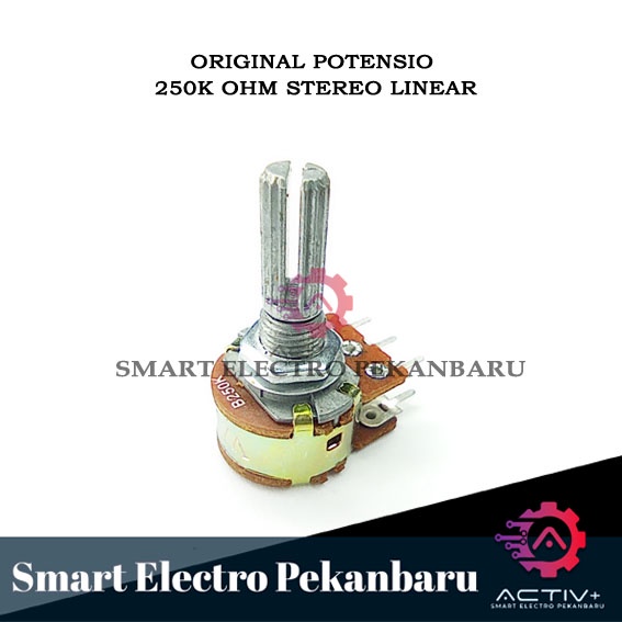 ORIGINAL Potensio Stereo WL 250K OHM Potentio Stereo Linear 250000 Ohm Potentiometer สเตอริโอ Variab