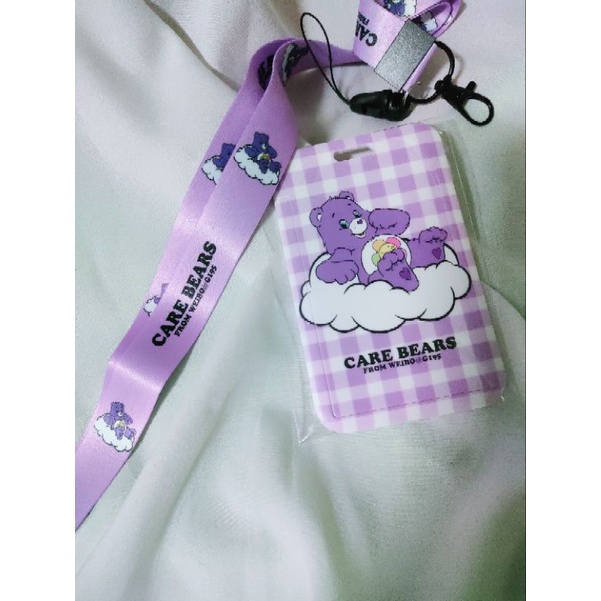 เฟรมการ์ด Care Bears สายคล้องคอ พร้อมป้ายห้อยบัตร/ใส่การ์ดต่างไป ลาย CARE BEARS FROM WEIBO@G195