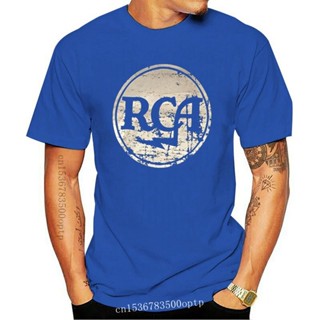 เสื้อยืดผู้ชาย Rca kayıtları sıkıntılı Logo T Shirt Officiel Homme