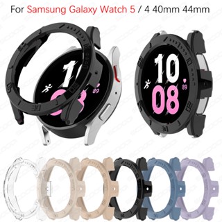 เคสป้องกัน สําหรับ Samsung Galaxy watch 4 watch 5 40 มม. 44 มม. สเกลแข็ง PC กันชน กันรอยหน้าจอ