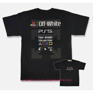 🔥 เสื้อยืด offwhite x ps5 nov 2020 collection เปสเตชั่น5 🔥