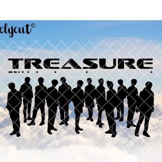 สติกเกอร์ ติดรถ วง TREASURE ขนาด 206X180 mm