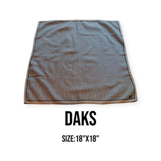 ผ้าเช็ดหน้าแบรนด์เนมแท้Daks