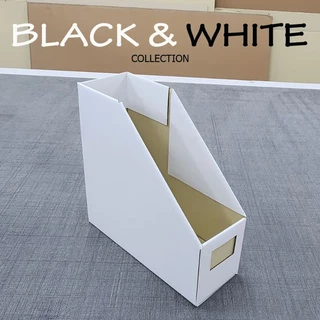 Smith Black&White Collectionn สีดำ และ สีขาวกล่องใส่เอกสารพับได้ 1 ช่อง กล่องกระดาษลูกฟูก