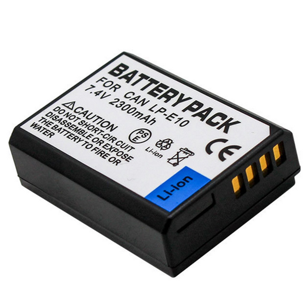 Lpe10 Battery Pack For Canon Eos 1100d, 1200d, 1300d,1500d, 2000d, 3000d, 4000d And Eos Rebel