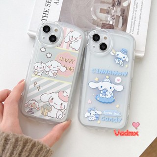 เคสโทรศัพท์มือถือแบบนิ่ม กันกระแทก ลายการ์ตูนสุนัข Cinnamoroll น่ารัก สําหรับ Vivo V25 V25E V25 Pro V23 Pro 5G V23E Y75 4G V20 X80 Pro X70 X60 Y91 Y95 Y91C Y93 Y1S Y91i