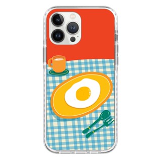 เคสโทรศัพท์มือถือพรีเมี่ยม ขอบ Bumper ลาย Breakfast