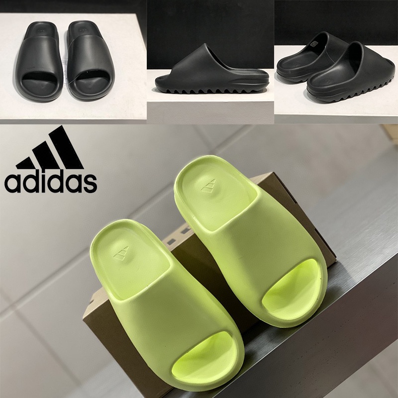 [With box] โลโก้ อาดิดาส slide yeezy รองเท้าแตะสไตล์ Yeezy slide Adidas_ ชาย - หญิง รุ่นใหม่ล่าสุด 2