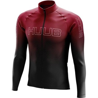 เสื้อกีฬาแขนยาว ลาย HUUB เหมาะกับใส่ขี่จักรยาน สําหรับผู้ชาย 2024