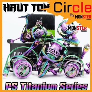 รอกสปิ้น รอกตกปลา PS Titanium Series By HAUT TON (รอบ 5.2:1 เบรค 15kg.) สีไทเทเนี่ยม