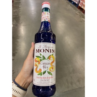 น้ำเชื่อม สำหรับใส่ ค็อกเทล Le Sirop De Monin Blue Curacao ( Monin Brand ) 700 Ml. เลอ ซีรอพ เดอ โมนิน บลูคูราคาว