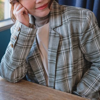 (ดูCODEที่หน้าร้านค้า) katji / พร้อมส่ง Blazer ลินิน linen