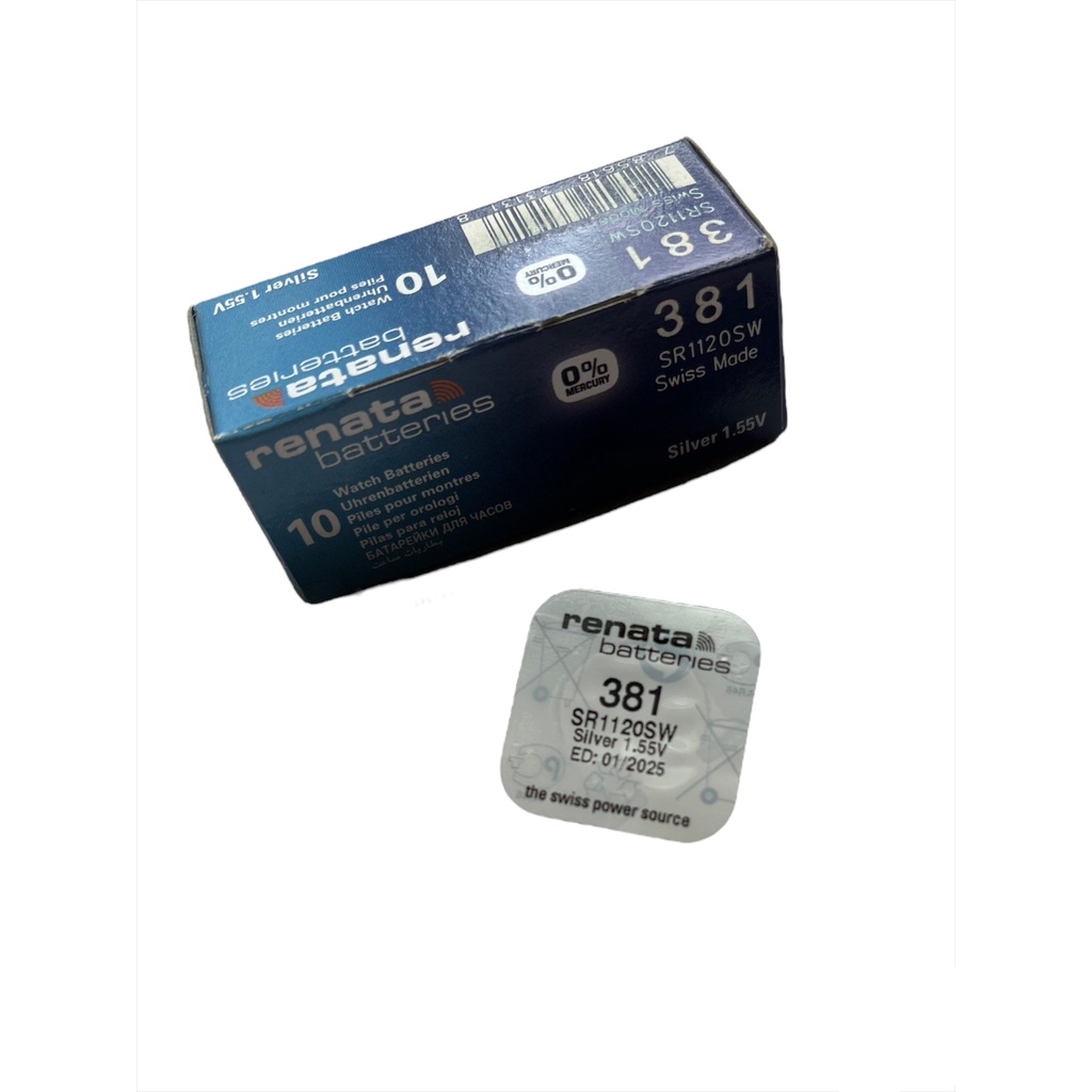 กล่องแบตเตอรี่นาฬิกา 1 ก้อน RENATA SR1120SW 391 SR1120 1120 1.5V
