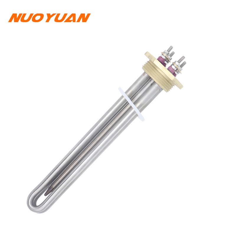24V Heating Element 600W DC Heater Resistance DN32 Copper Flange 1 1/4" BSP Solar Water Heater With 