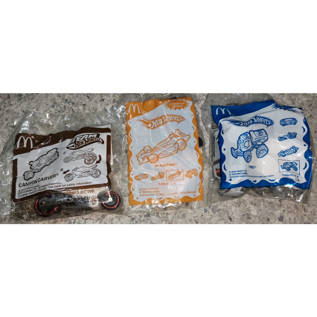 ของเล่น ของสะสม Happy Meal จาก McDonald’s ชุด Hot Wheels