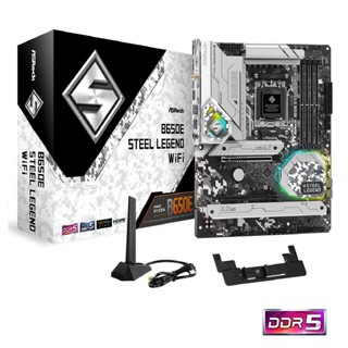 ASRock B650E Steel Legend WiFi AMD AM5 Motherboard (เมนบอร์ด)