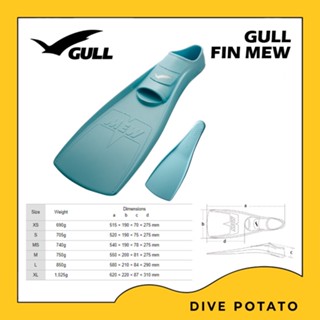 Gull Mew Fins Fullfoot XS,S,MS (1/2)