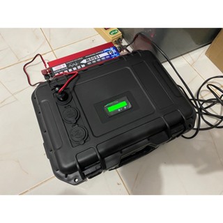 กล่อง Power BOX ขนาด 44 ah 12V ขนาด 34.6x25x13.6 cm กล่องไฟแคมป์ปิ้ง กล่องไฟสำรอง กล่องพร้อมแบตพร้อมใช้งาน