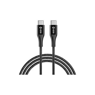 S-GEAR CABLE CC001 Metal Braided 100W PD Charge &amp; Sync Cable (สายชาร์จ) Model : CAB-CC001-2M-BK#Vendor Code : RCB0801