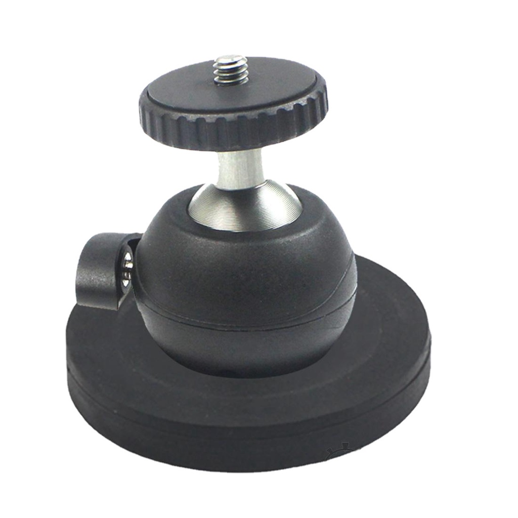 แม่เหล็กแม่เหล็กรถฐานดูดขาตั้งกล้องอะแดปเตอร์ Ballhead ใช้งานร่วมกับ GoPro Osmo กระเป๋า Gimbal Mobil