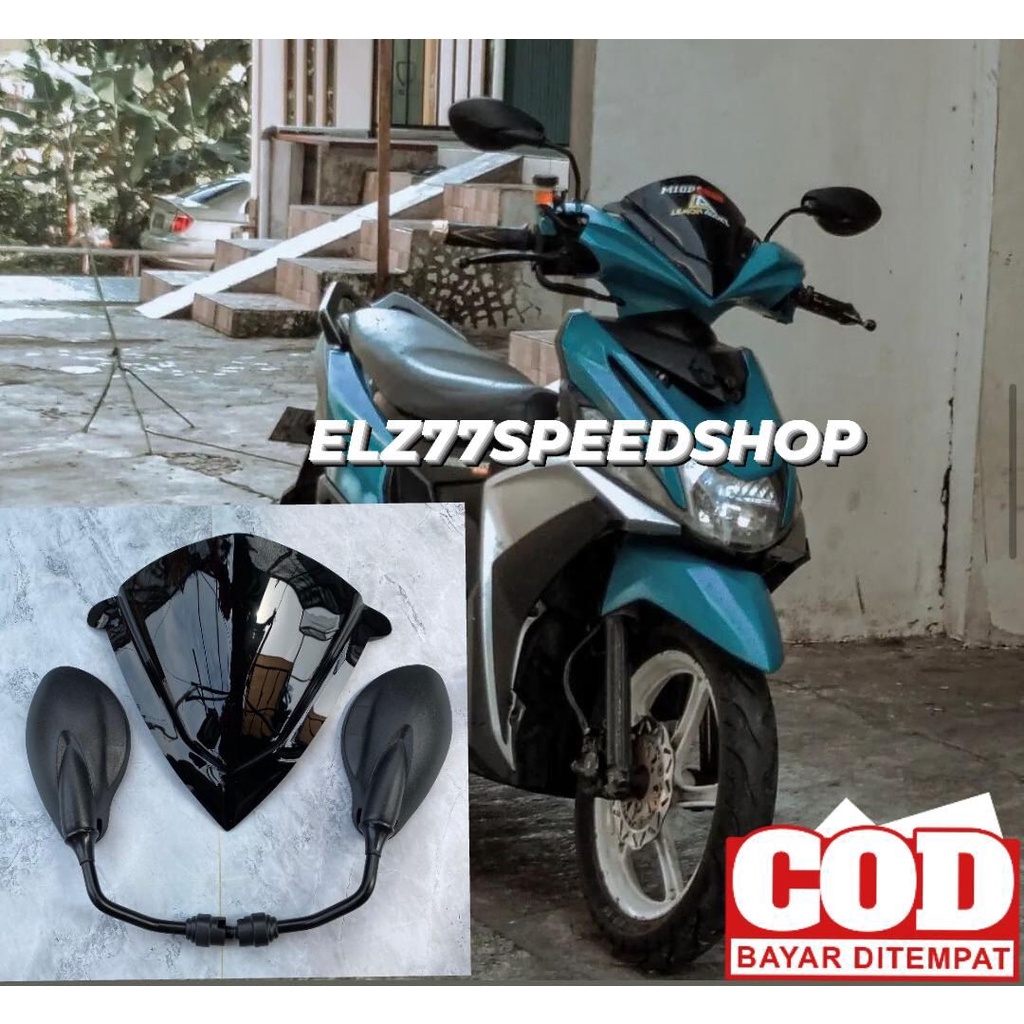 (hoerlanwar77) ELZ77SpeedShop ล่าสุด Mio M3 125 Visor Package Plus Yamaha x1 125Z กระจกมองหลัง Pnp M