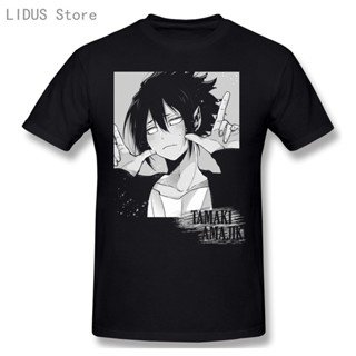 เสื้อยืด oversize Tamaki Amajiki Boku No Hero Academia เสื้อยืดพลัสไซส์ O-Neck ผ้าฝ้ายแขนสั้นเสื้อยืดเสื้อยืดผู้ชายเสื้อ