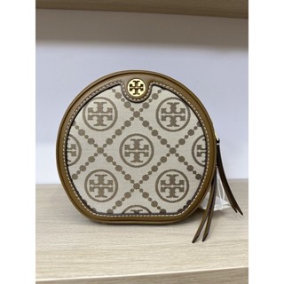 Tory burch ทีโมโน มูน น้ำตาล กลม 7.2”