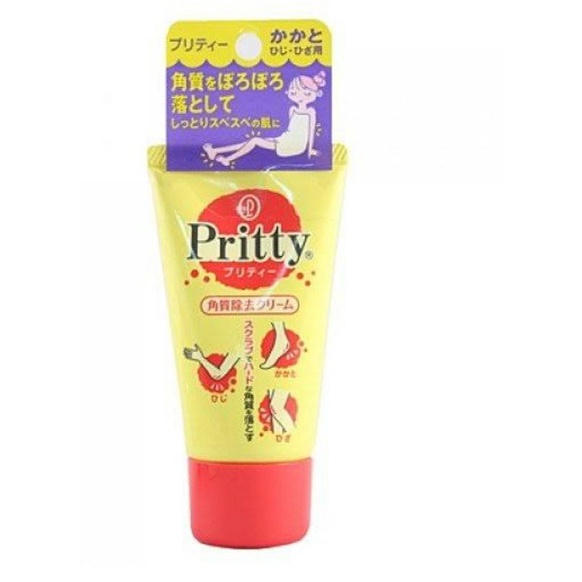 kobayashi ศอก เข่า ส้นเท้าด้าน Pretty Elbows, Heels, Knee Exfoliating Cream with Scrubs(70 g)