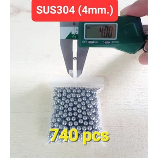 ลูกบอลแบริ่ง สแตนเลสกลม 304 (food grade G200) ขนาด 2-8mm.(แพ็ค200กรัม)